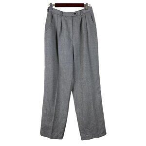 Georgio Sant'Angelo 100% Merino Wool Grey Dress Pants Women's Size 12